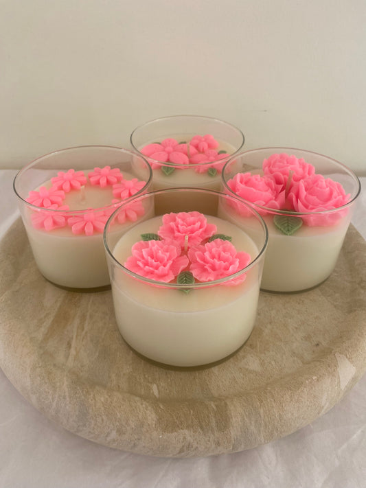 Libbey Flower Cande